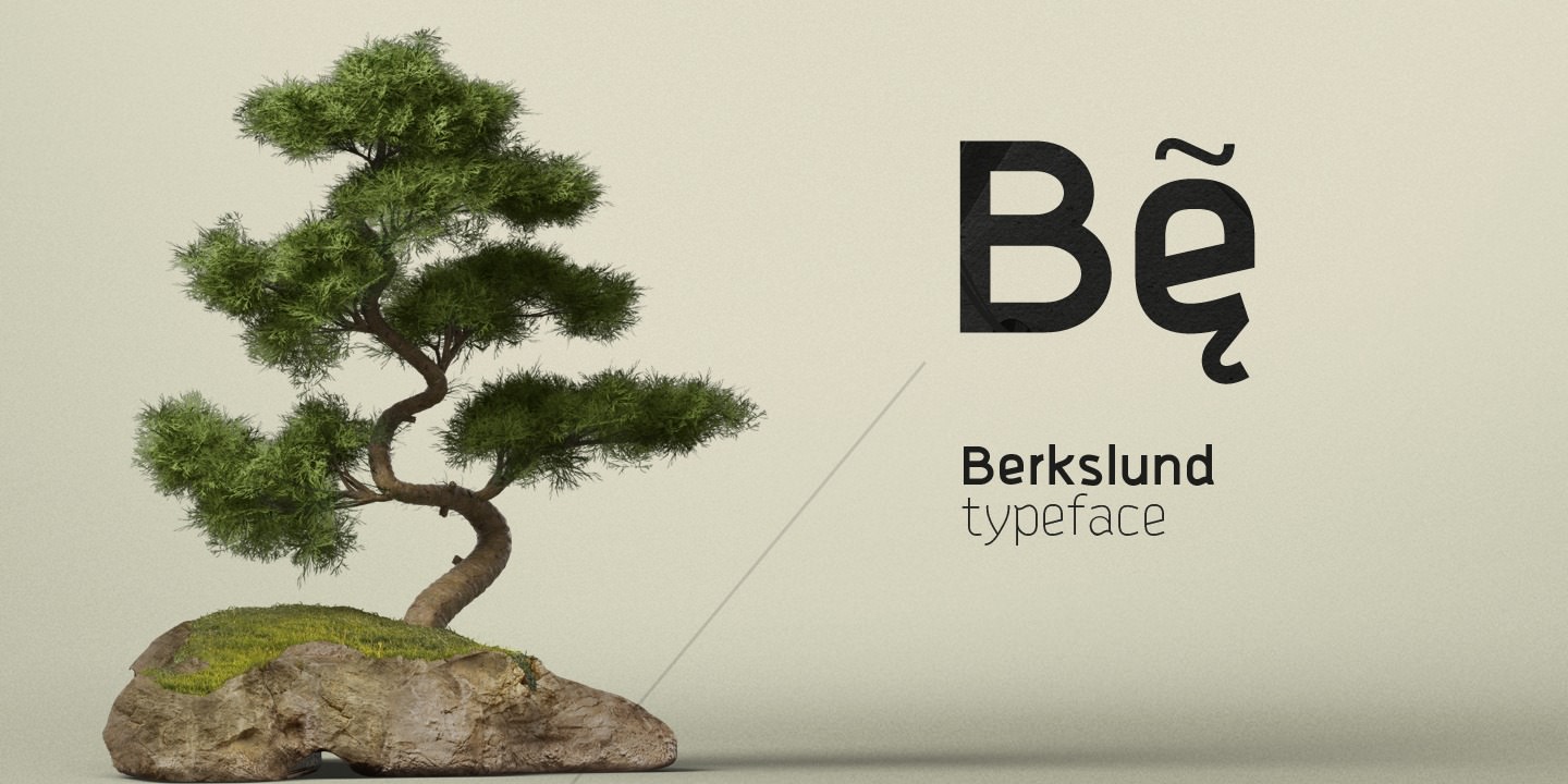Berkslund Thin Font preview